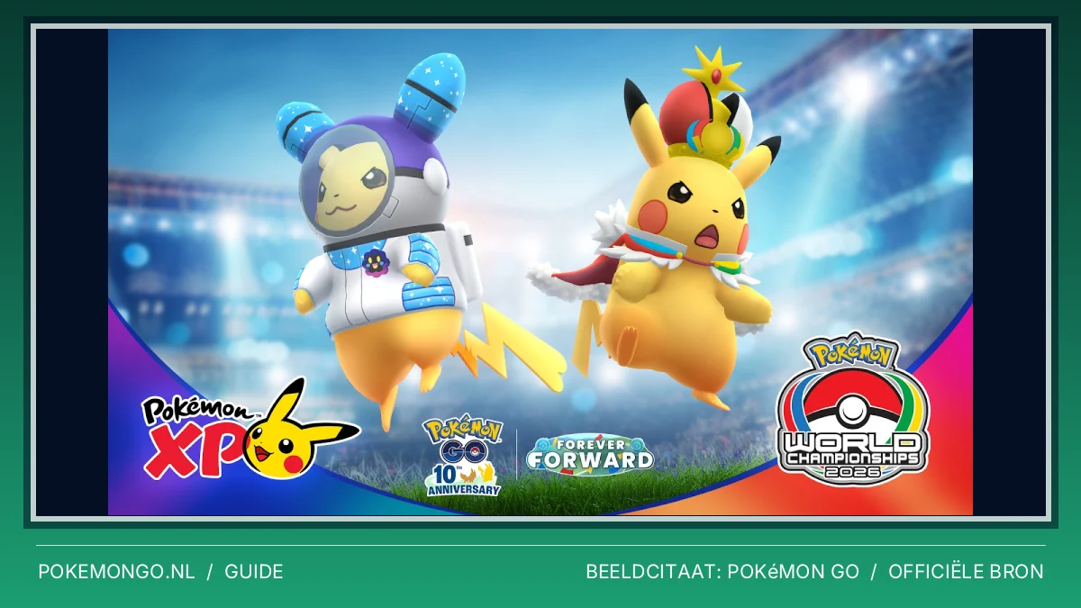 Officiële visual bij Pokémon Worlds-kijkgids: vier Researches, twee Pikachu en de juiste streams