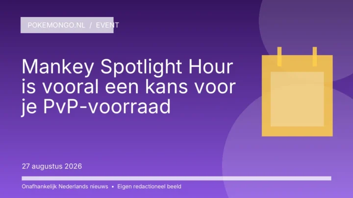 Mankey Spotlight Hour is vooral een kans voor je PvP-voorraad