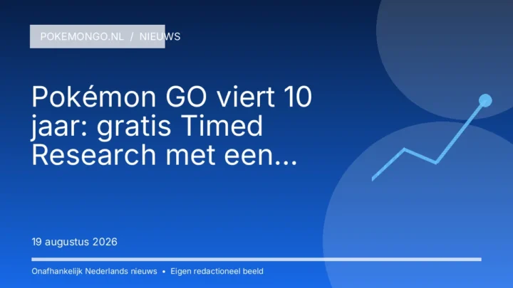 Pokémon GO viert 10 jaar: gratis Timed Research met een speciale Mewtwo