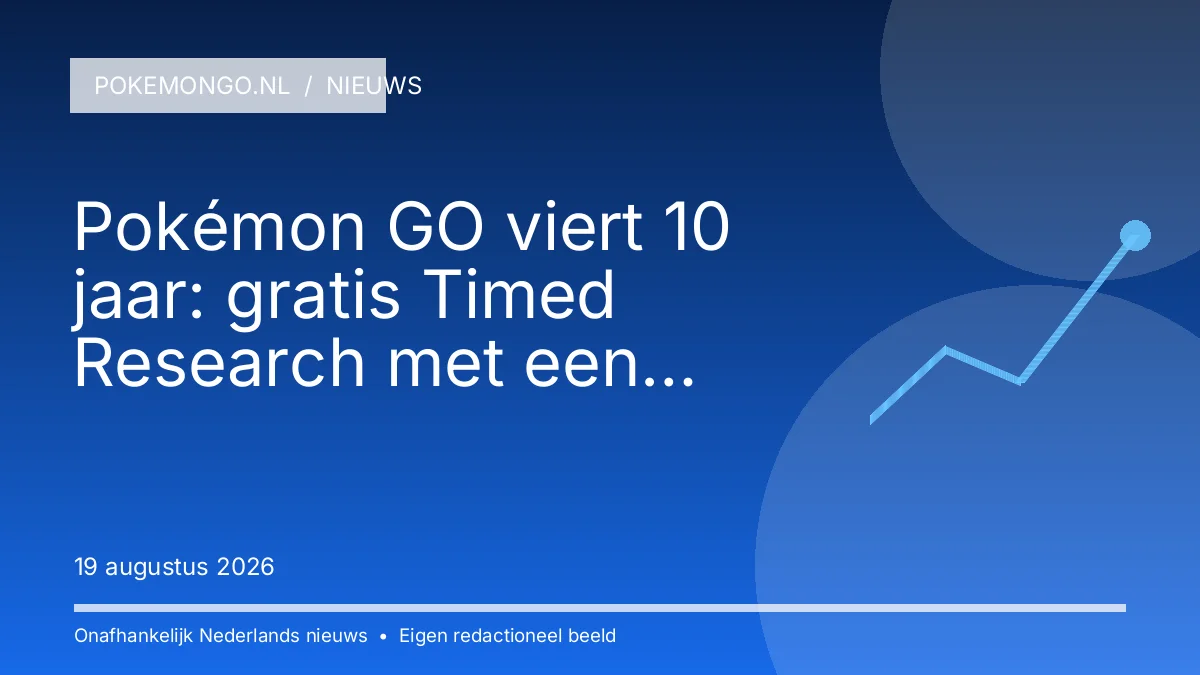 NIEUWS: Pokémon GO viert 10 jaar: gratis Timed Research met een speciale Mewtwo