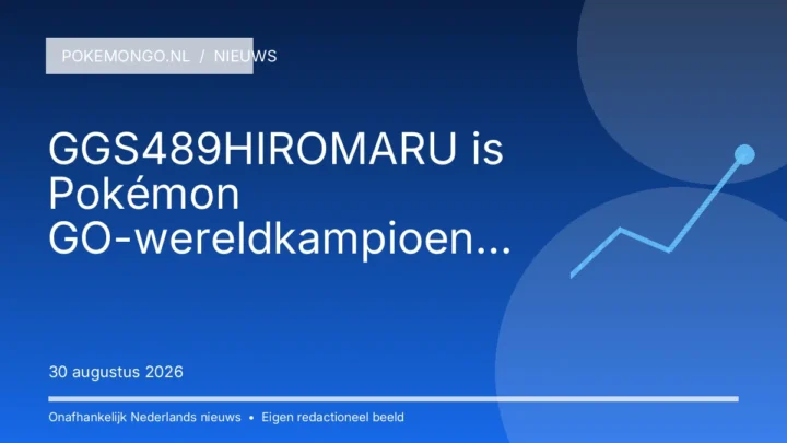 GGS489HIROMARU is Pokémon GO-wereldkampioen 2026: dit valt op aan zijn team