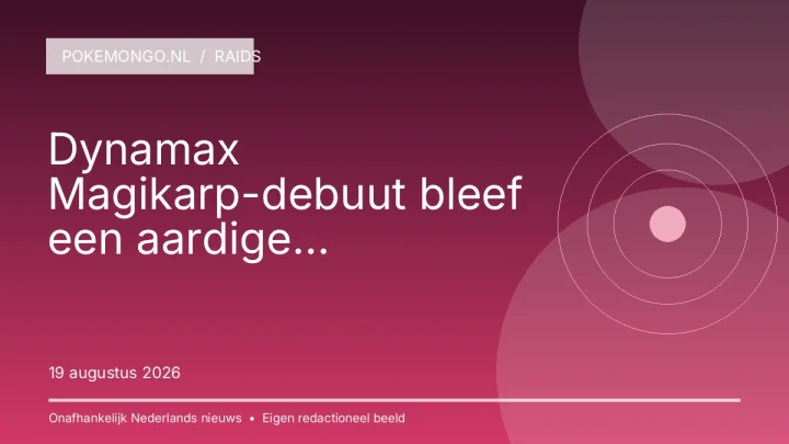 Dynamax Magikarp-debuut bleef een aardige Pokédexvoetnoot