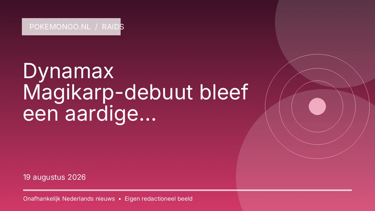 RAIDS: Dynamax Magikarp-debuut bleef een aardige Pokédexvoetnoot