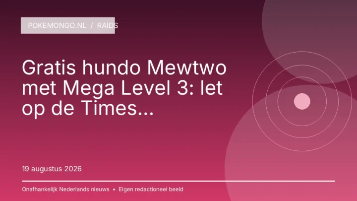 Gratis hundo Mewtwo met Mega Level 3: let op de Times Square-uitzondering