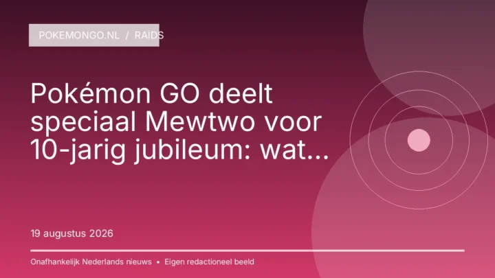 Pokémon GO deelt speciaal Mewtwo voor 10-jarig jubileum: wat je moet weten