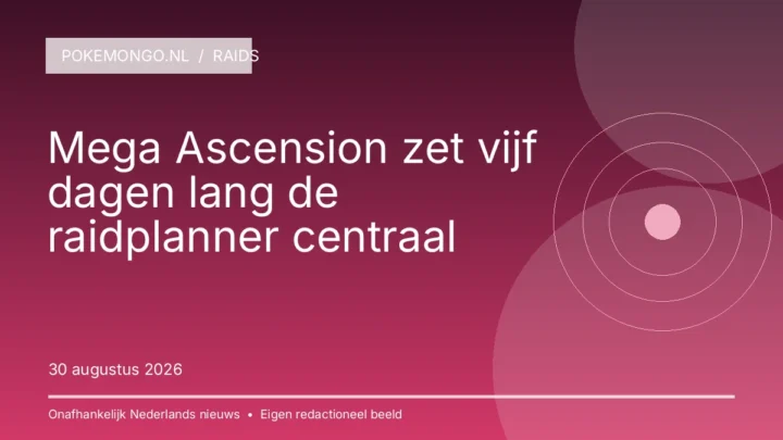 Mega Ascension zet vijf dagen lang de raidplanner centraal