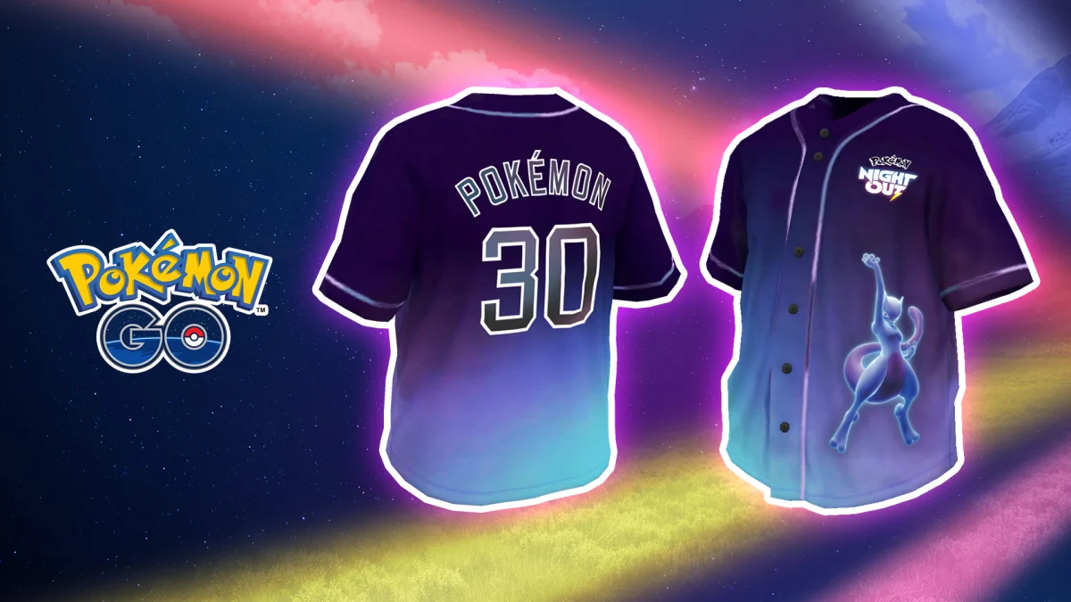 Pokémon Night Out-stream geeft code voor Timed Research met baseball jersey